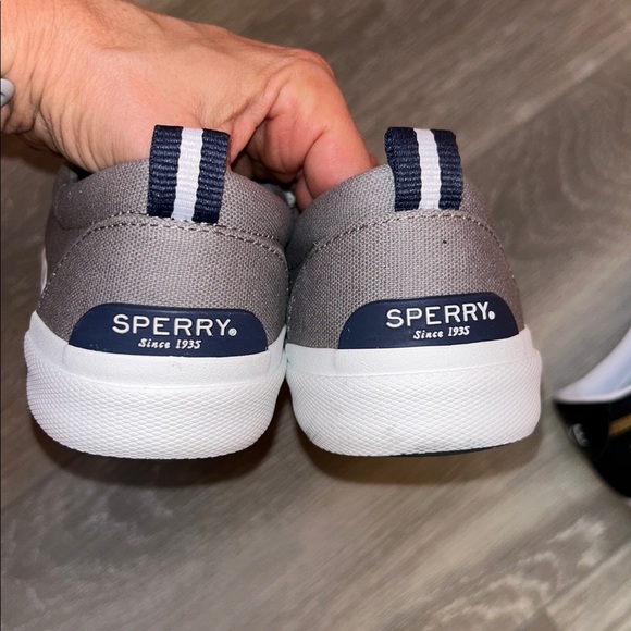 Sperry Gray Canvas Sneakers - Picture 4 of 6